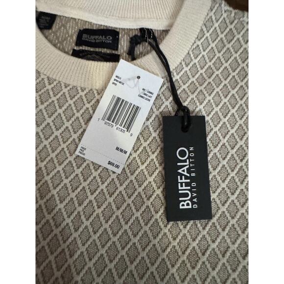 Buffalo David Bitton Men's Willich Jute Mix Pullover Short Sleeve T-shirt Sz:M - Picture 3 of 7